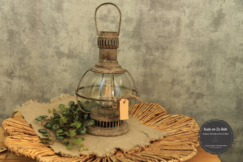 Stormlamp lantaarn Kado en Zo Balk