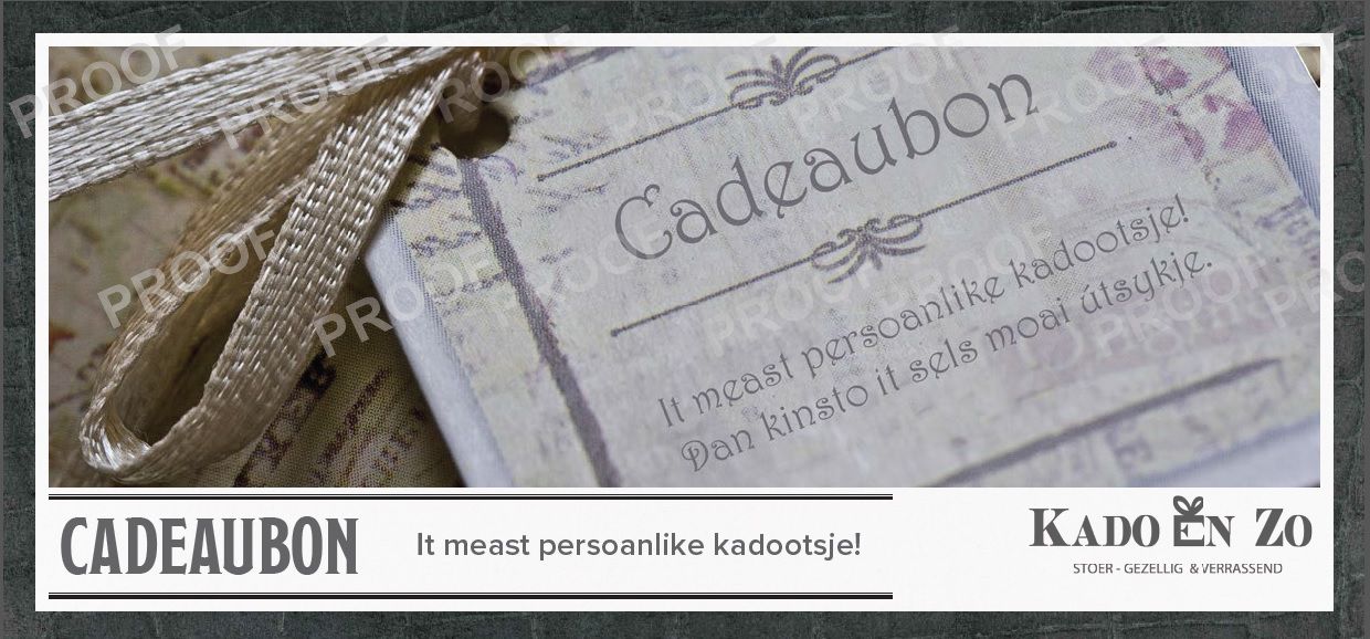 Cadeaubon Kado en Zo Balk