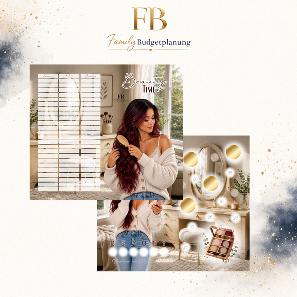 2er Klappkarte Beauty-Time / matt foliert