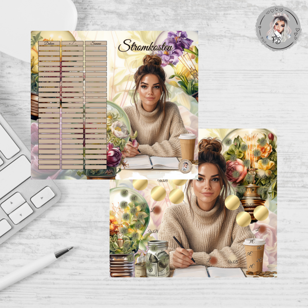 2er Klappkarte Stromkosten