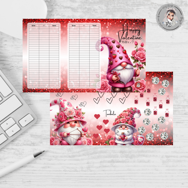 3er Klappkarte Happy Valentine