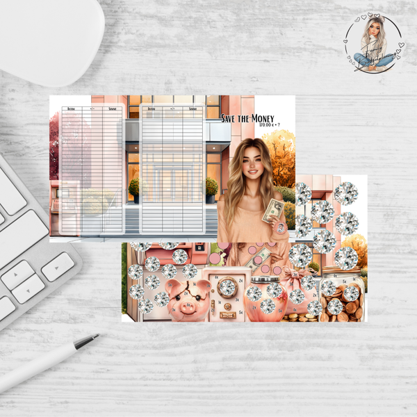 3er Klappkarte Safe the Money