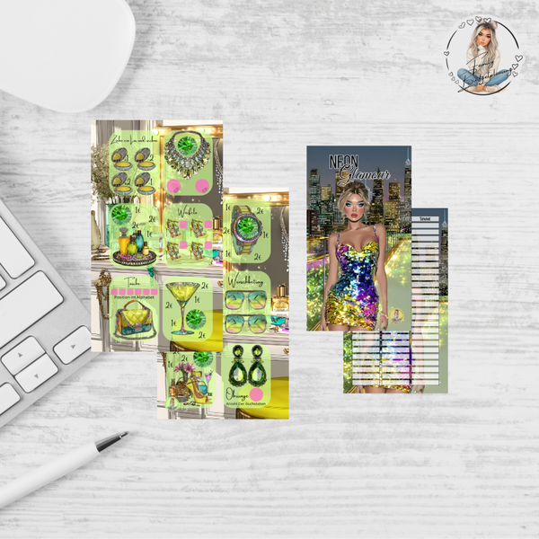 Einheftchallenge Neon Glamour / MATT FOLIERT