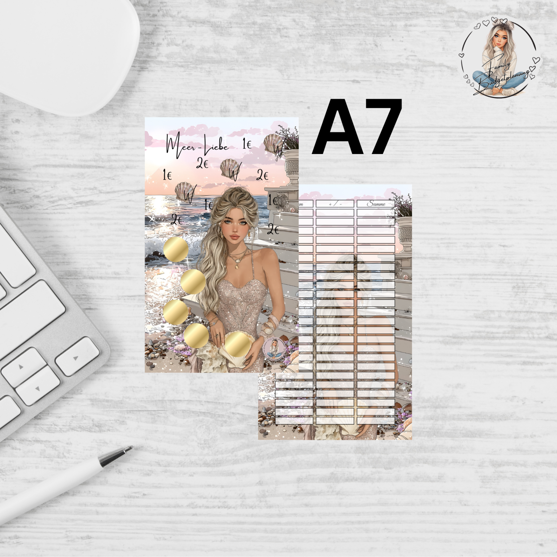 A7 Meer - Liebe / MATT FOLIERT