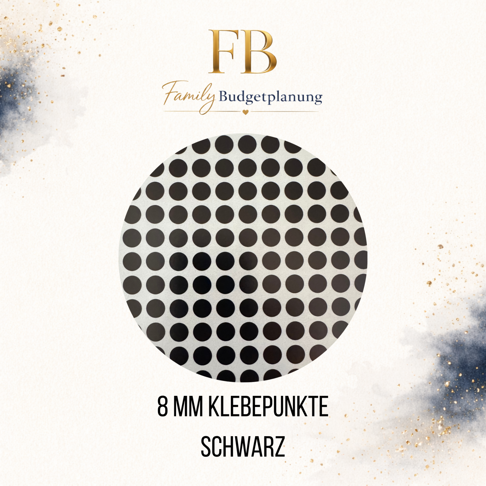 Klebepunkte für Sparchallenges / Schwarz