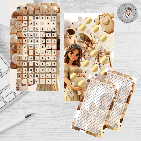 Baby - Bingo / glänzend foliert / zum Einheften