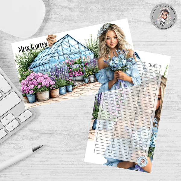 A6 Dashboard - Mein Garten / matt foliert