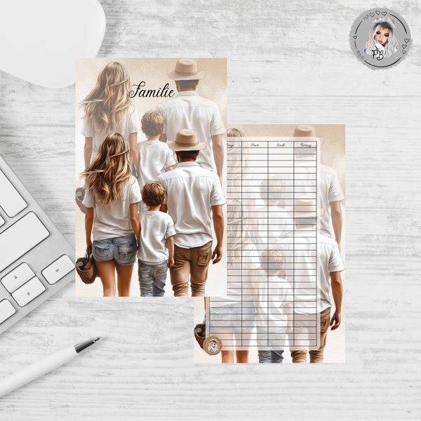 A6 Deckblatt - Familie Boy / matt foliert