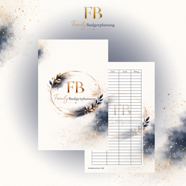 A6 Deckblatt - FamilyBudgetplanung / NEW LOGO / matt foliert