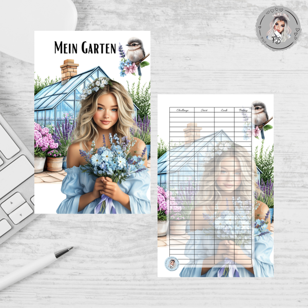 A6 Deckblatt - Mein Garten / matt foliert