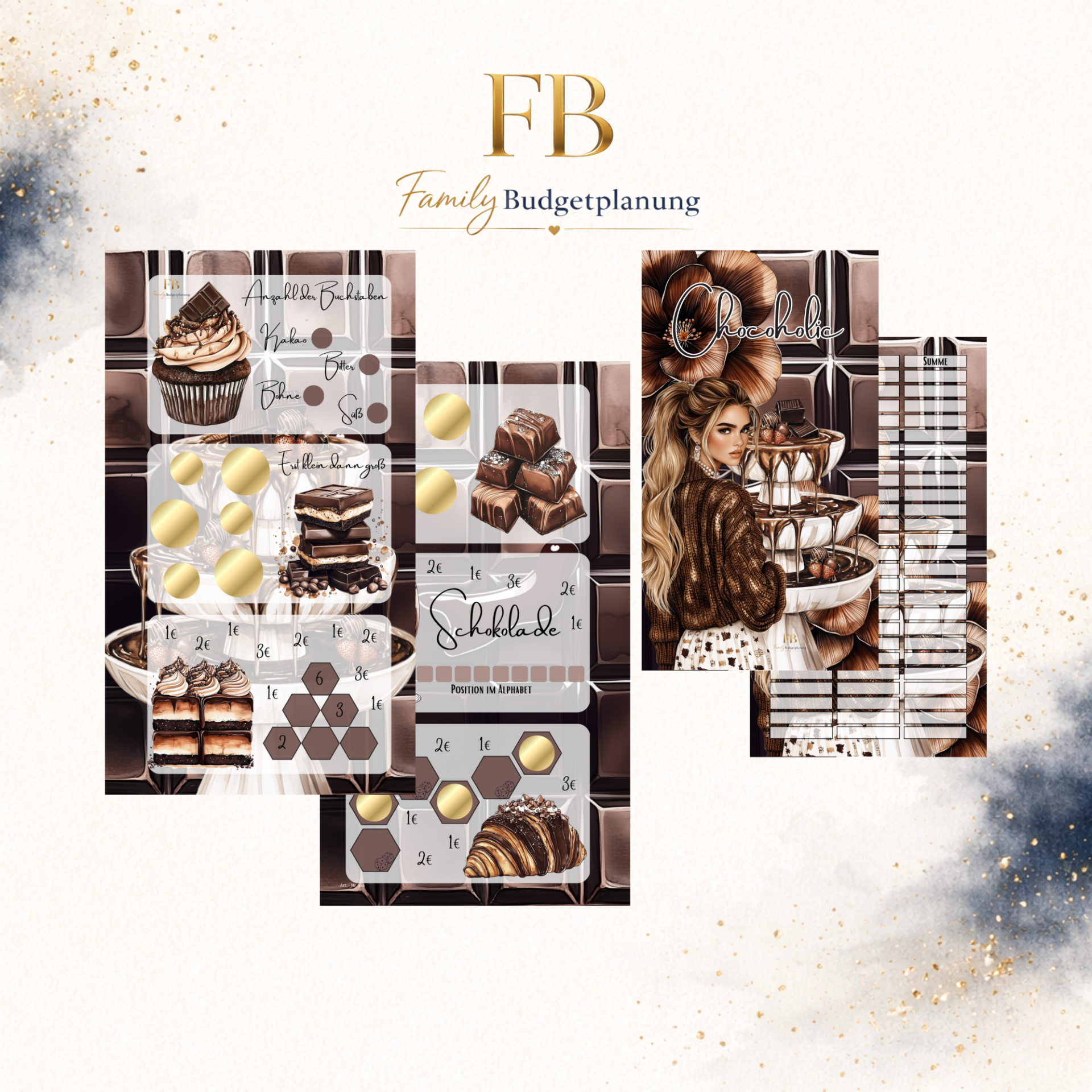 Einheftchallenge & Dashboard Chocoholic / Matt foliert