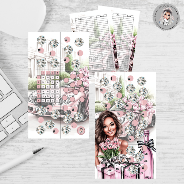 Auto - Mini Jahreschallenge / glänzend foliert / zum Einheften