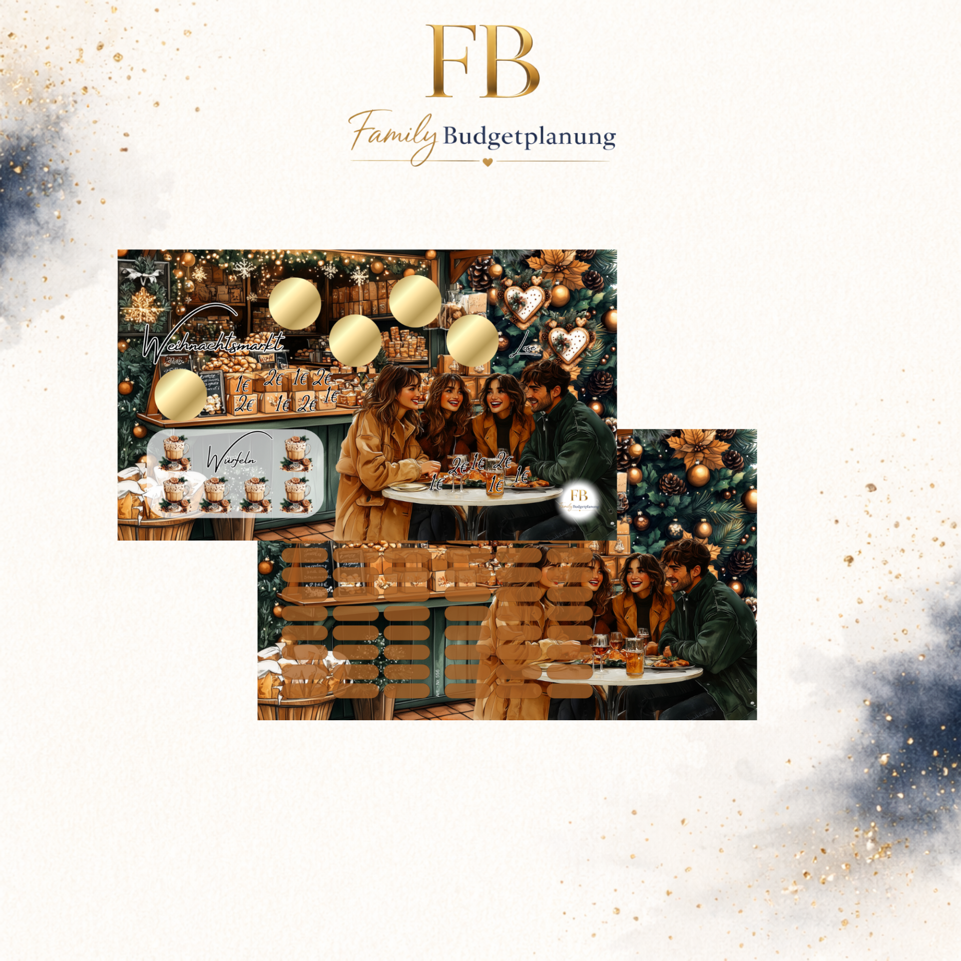 Weihnachtsmarkt / matt foliert