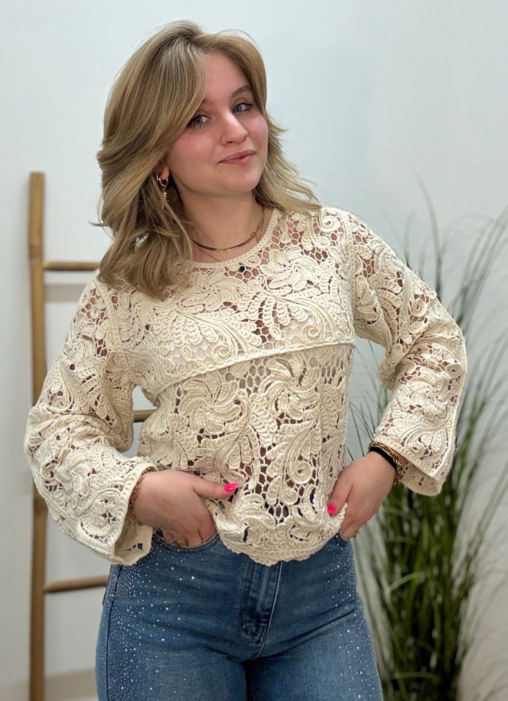 BOHO nature crochet knit