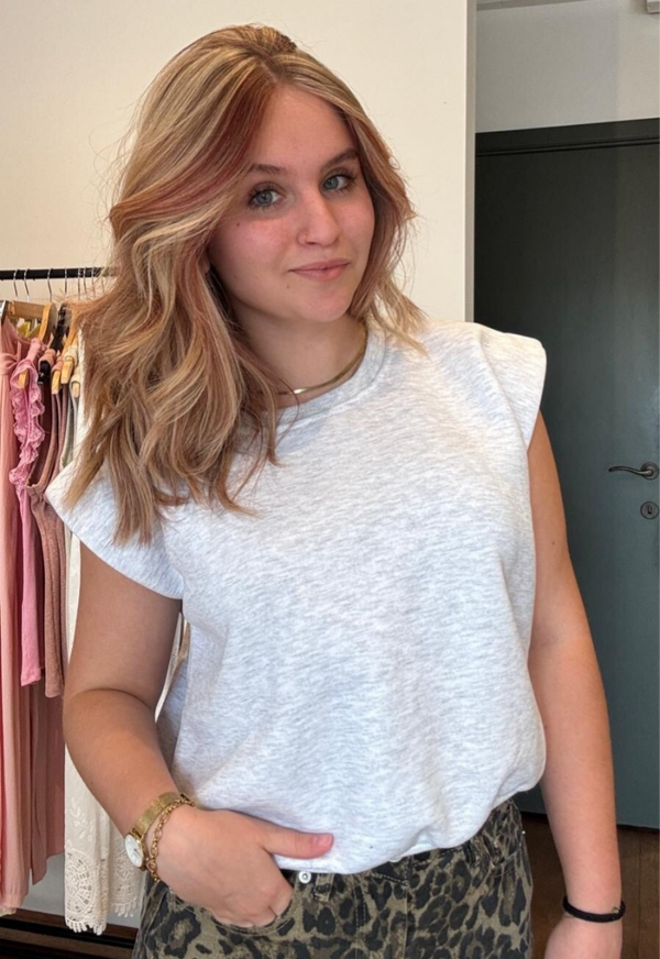 ELLY sleeveless sweater grey