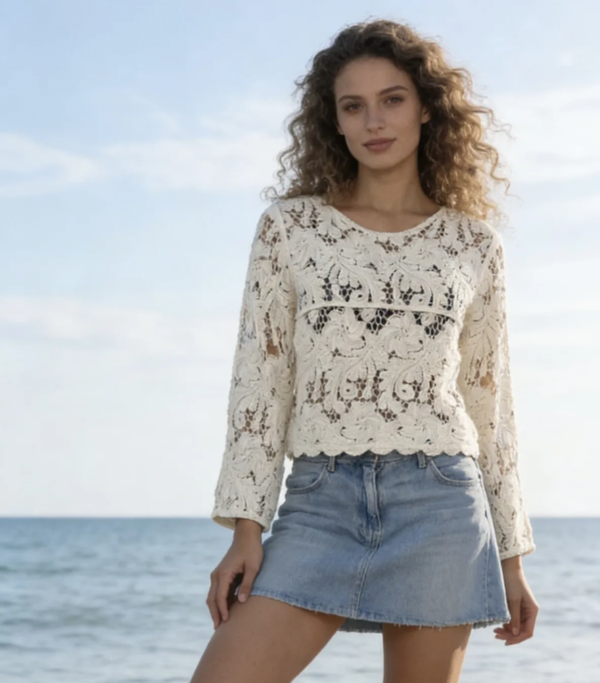 BOHO nature crochet knit