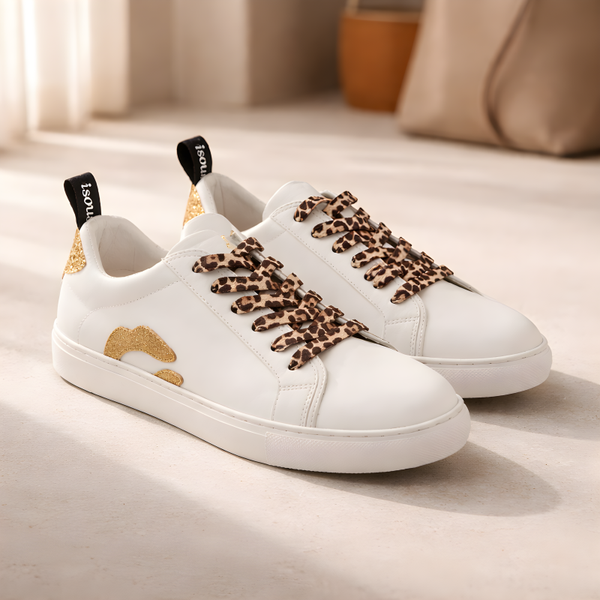 LEOPARD Luxe sneakers leder