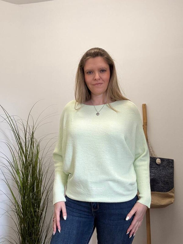 BUTTERFLY lentepull limoen cashmere