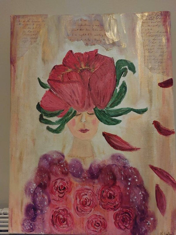 Peinture acrylique  format  30/40