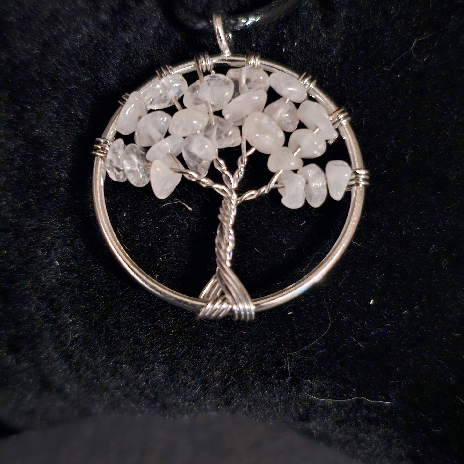Collier Arbre de Vie Quartz Rose