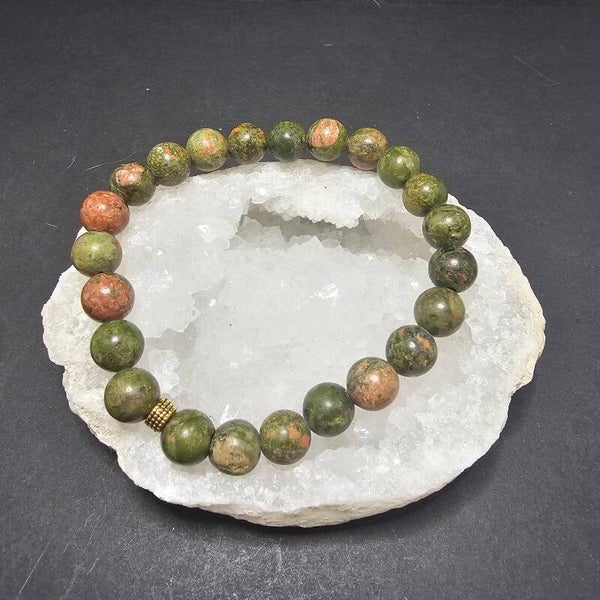 Bracelet Unakite 8mm/17cm