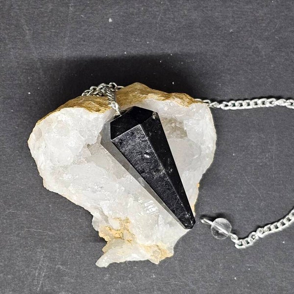 pendule de radiesthésie Tourmaline noire