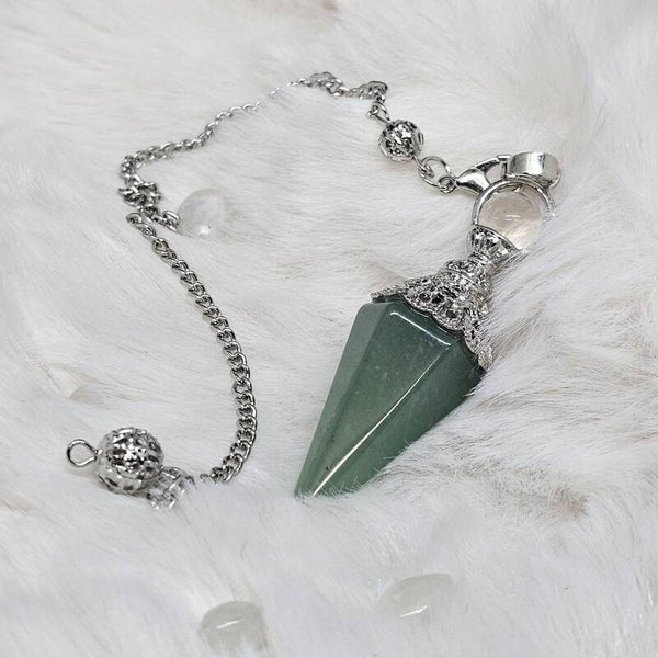 Pendule à pointe Aventurine verte