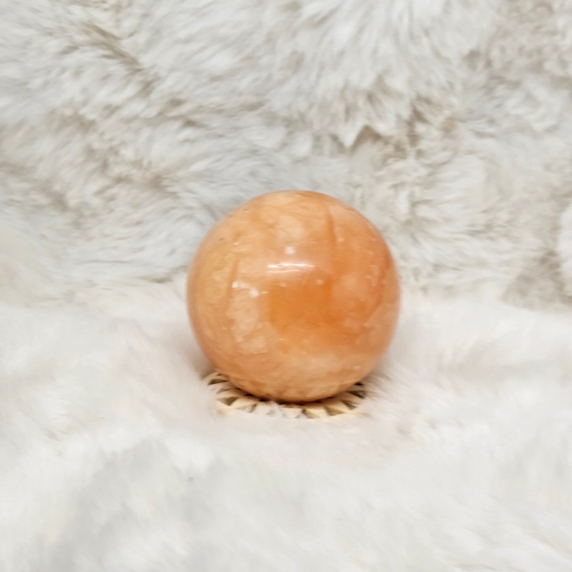 Calcite Orange Sphère