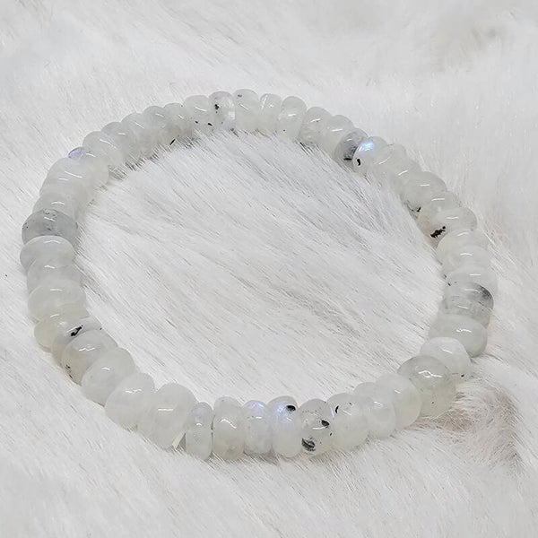 Bracelet Pierre de Lune Arc-en-ciel