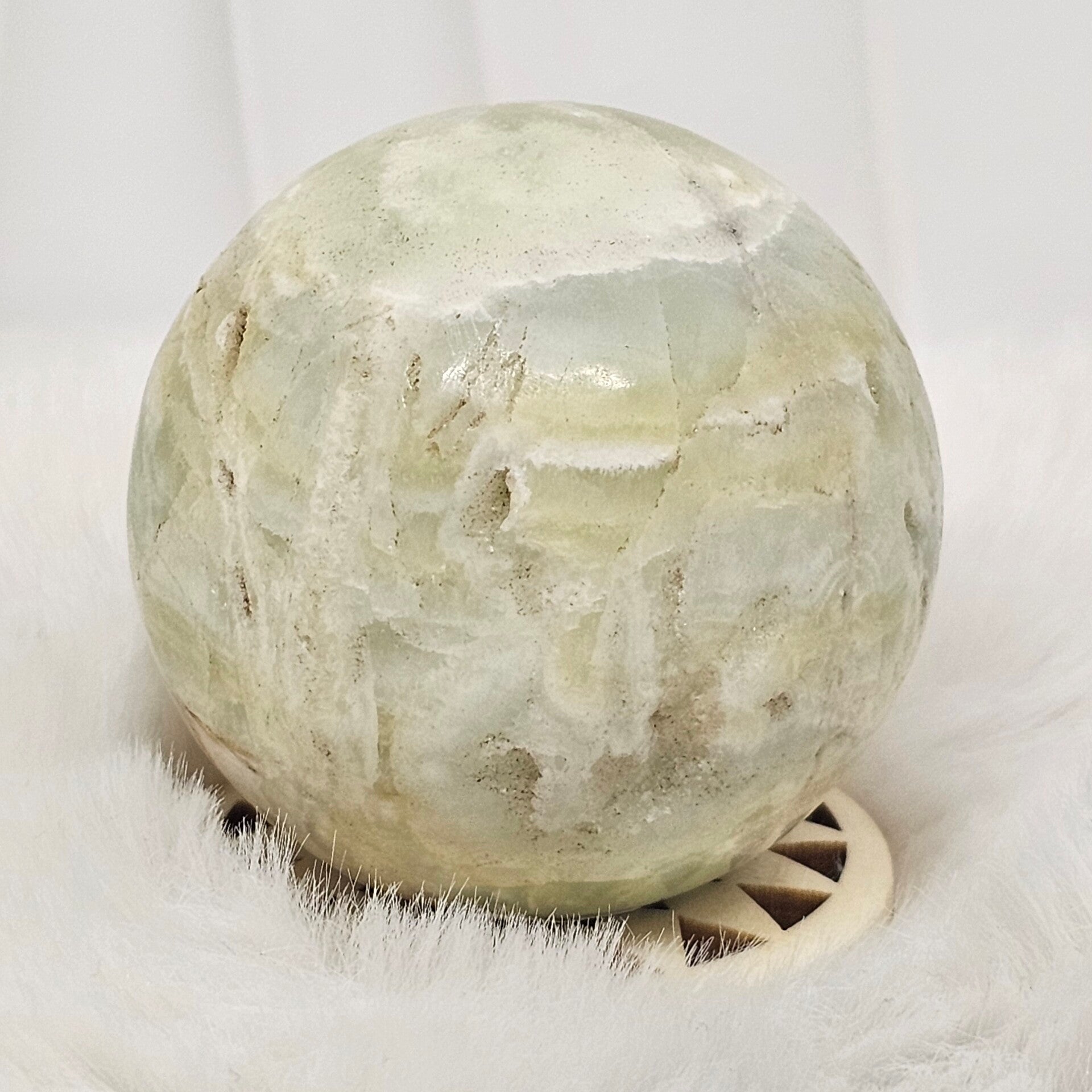 Sphère Calcite verte n°2