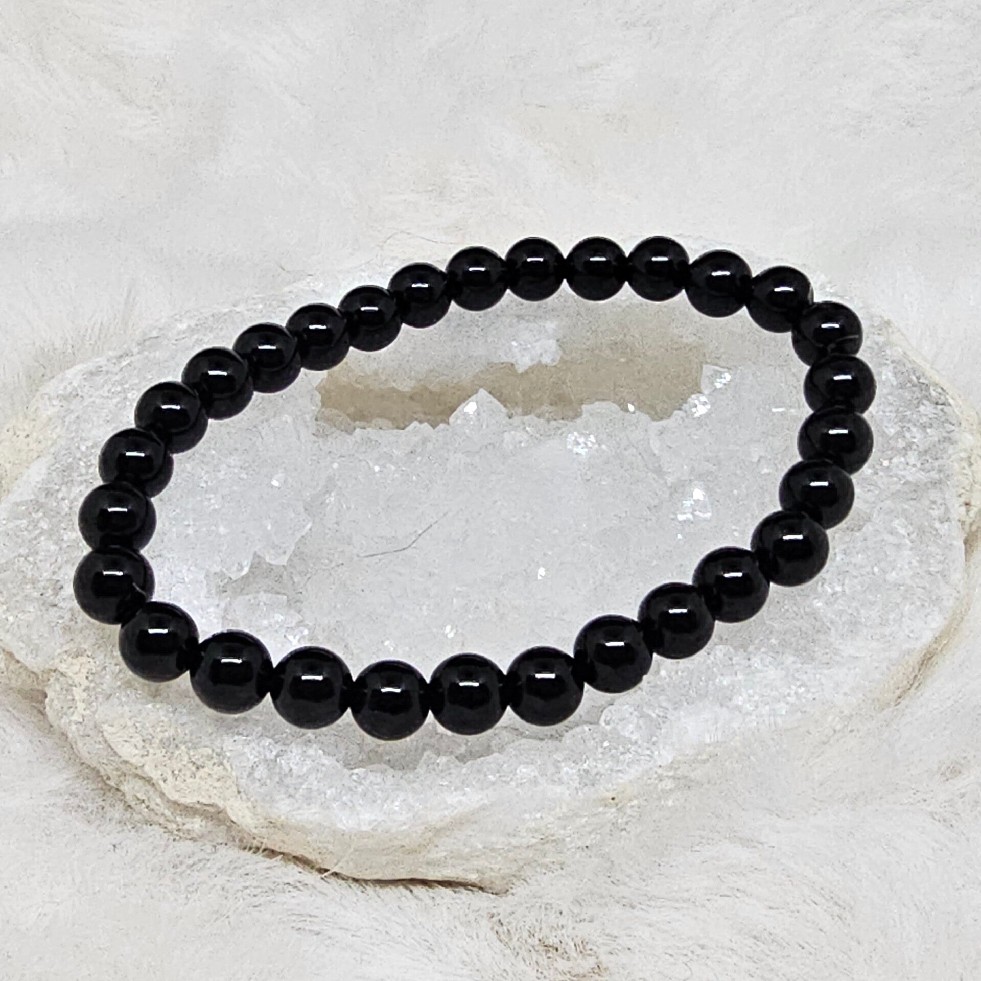 Bracelet Obsidienne 6mm
