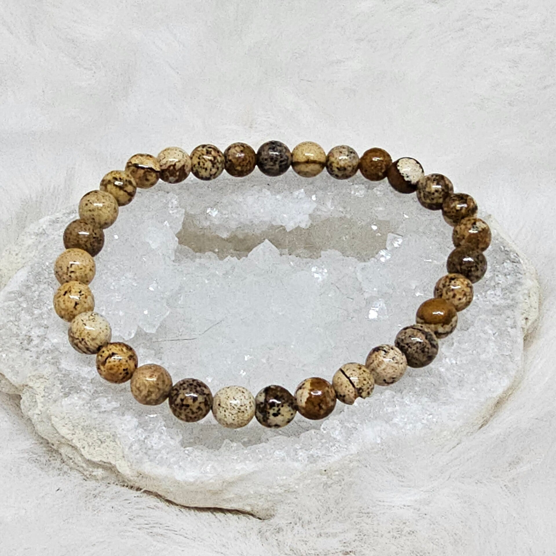Bracelet Jaspe Paysage 6mm