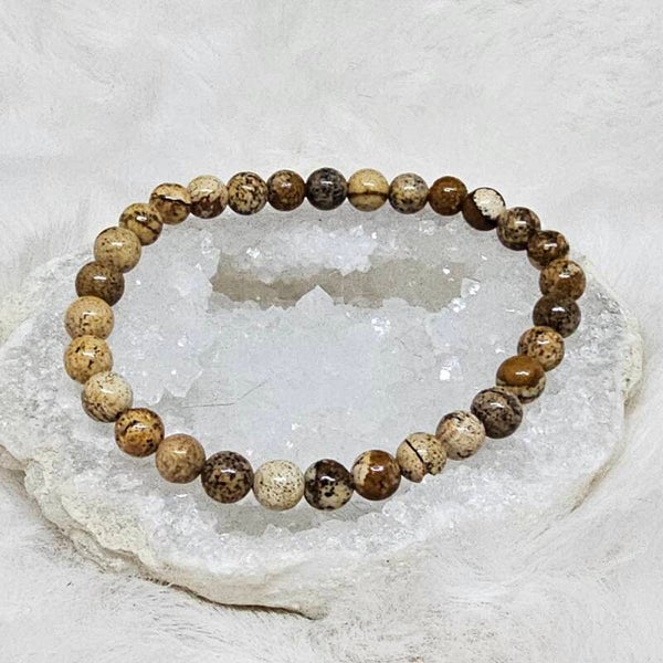 Bracelet Jaspe Paysage 6mm