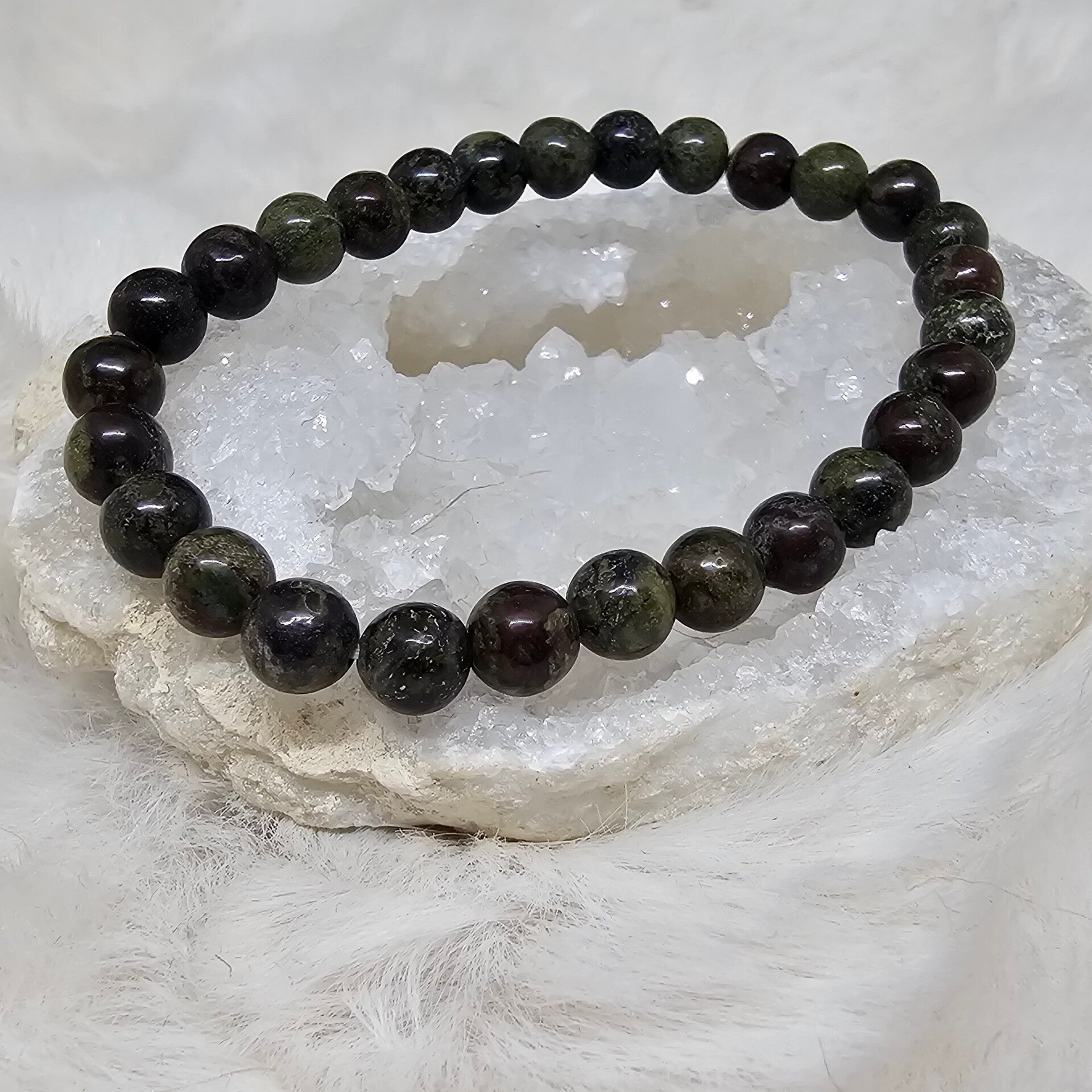 Bracelet Jaspe Sang de Dragon 6mm
