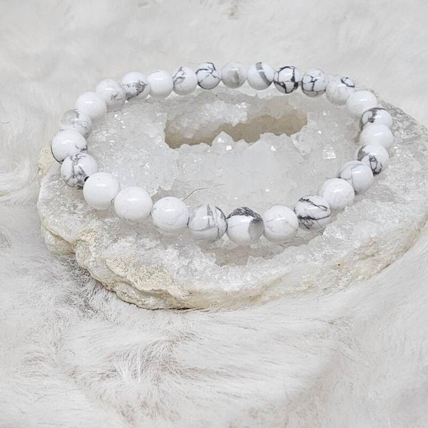 Bracelet Howlite 6mm