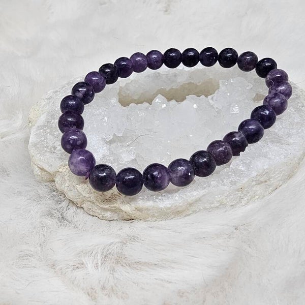 Bracelet Lépidolite 6mm