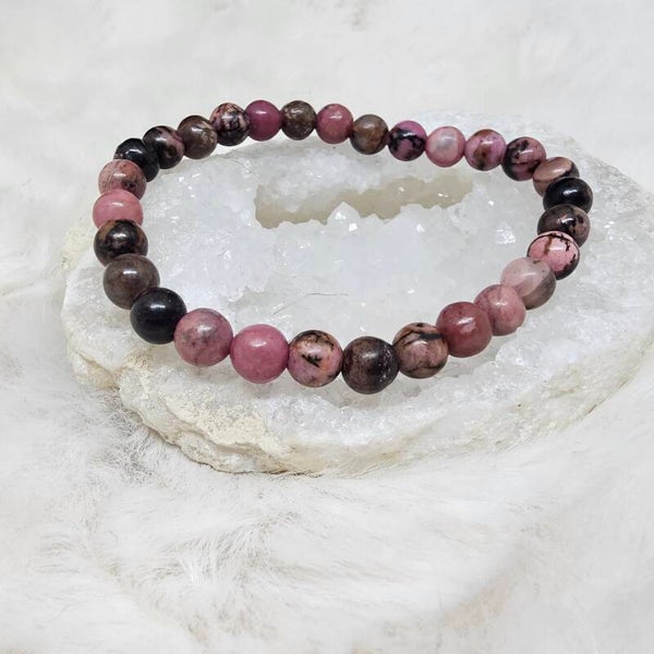 Bracelet Rhodonite 6mm