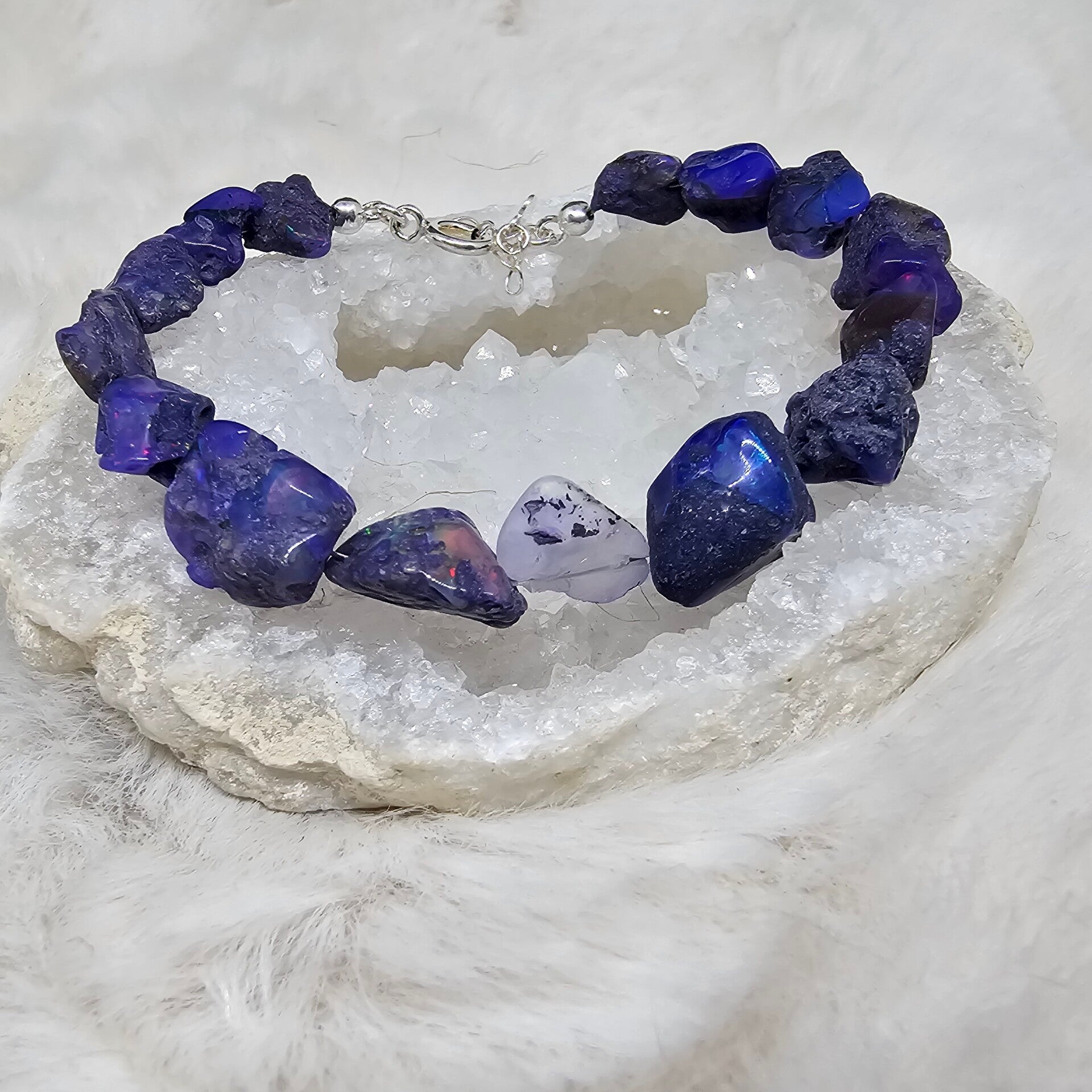 Bracelet Opale Violette argent 925