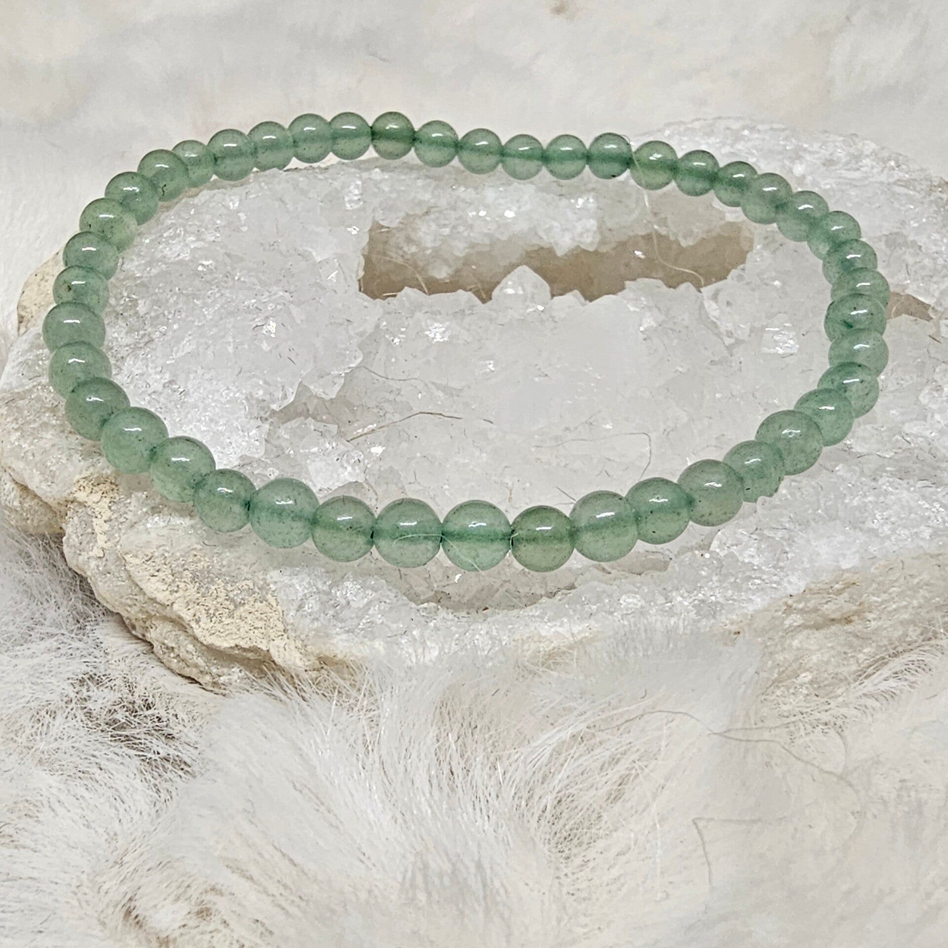 Bracelet Aventurine Verte 4mm