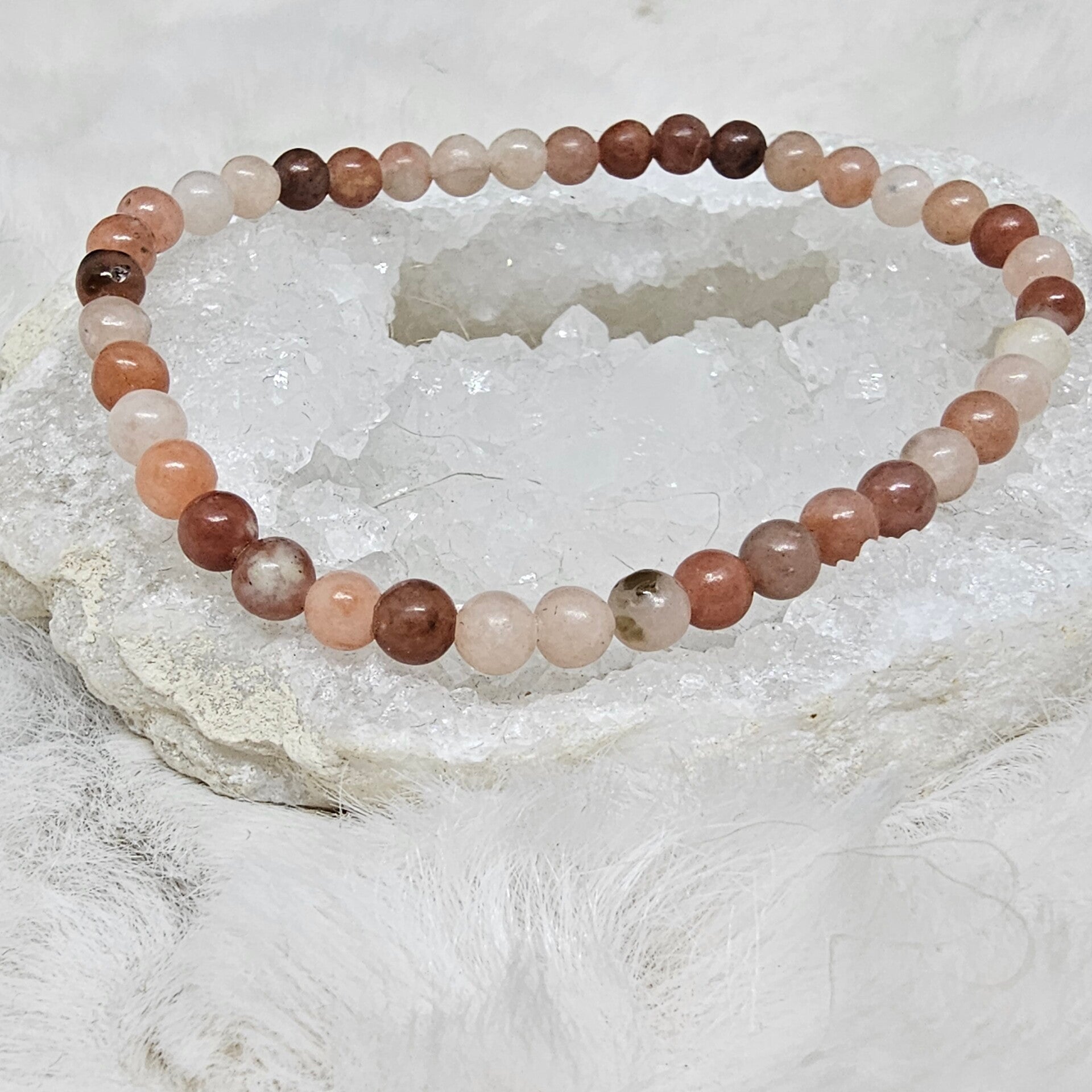 Bracelet Jaspe Cerise 4mm