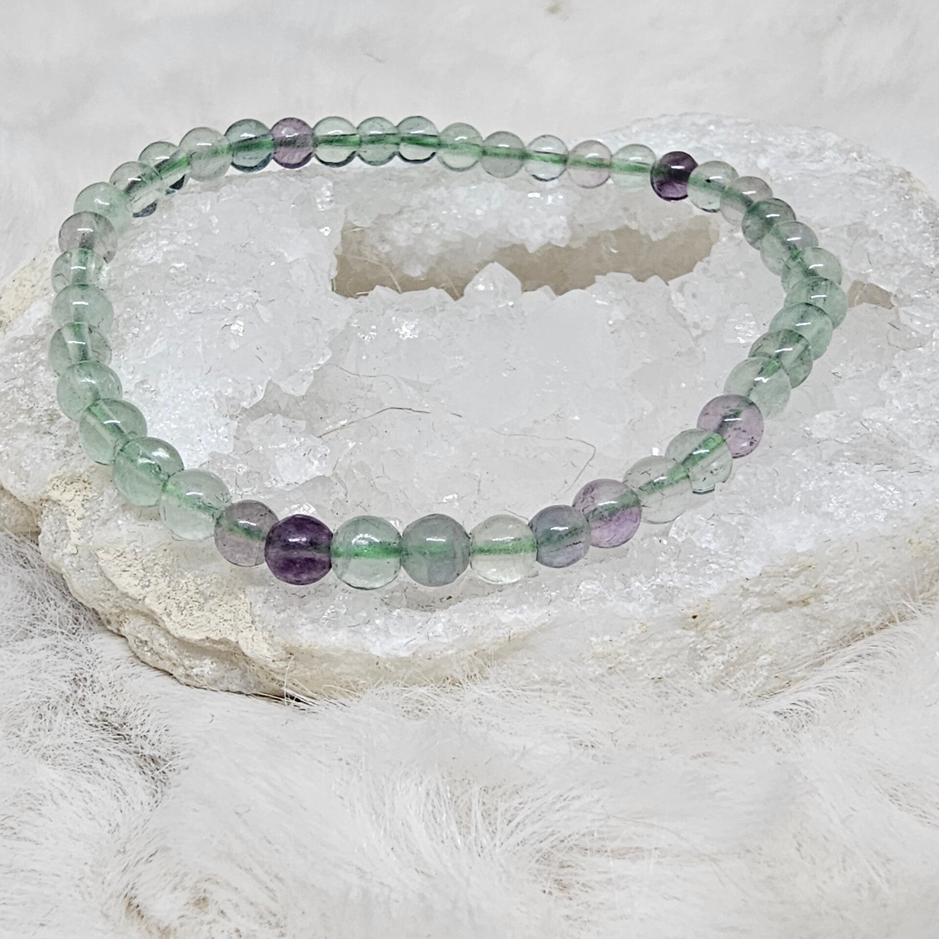 Bracelet Fluorite 4mm