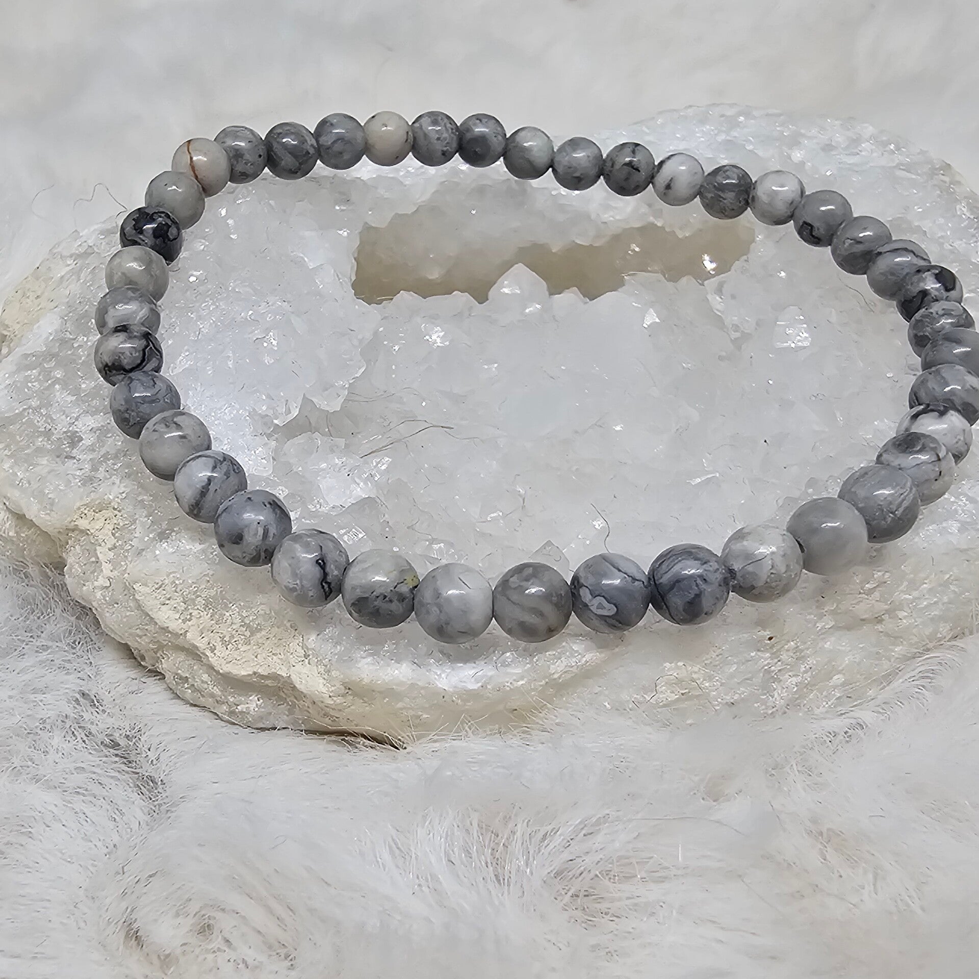 Bracelet Jaspe Picasso 4mm