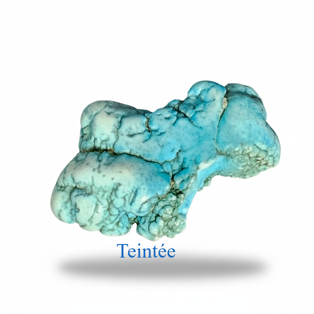 Fausse turquoise howlite teintée