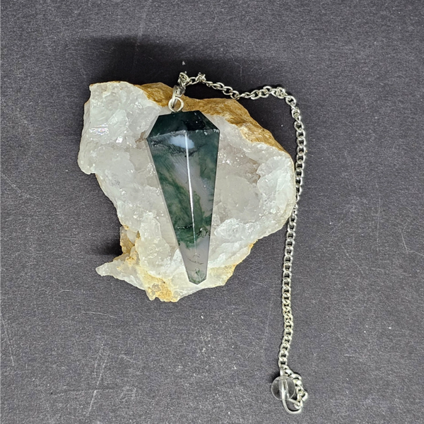 pendule de radiesthésie Agate Mousse