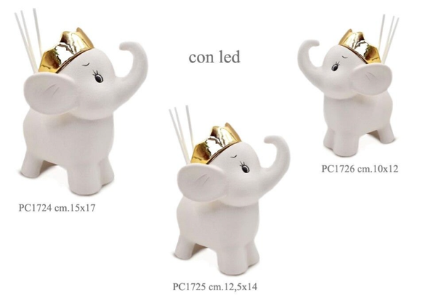 elefante CON CORONA ORO