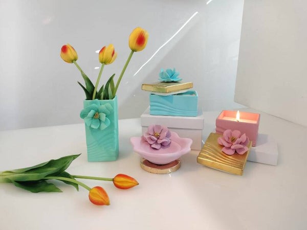 Candele/ vasetto/svuotatasche