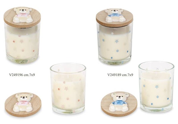 candele con orsetto