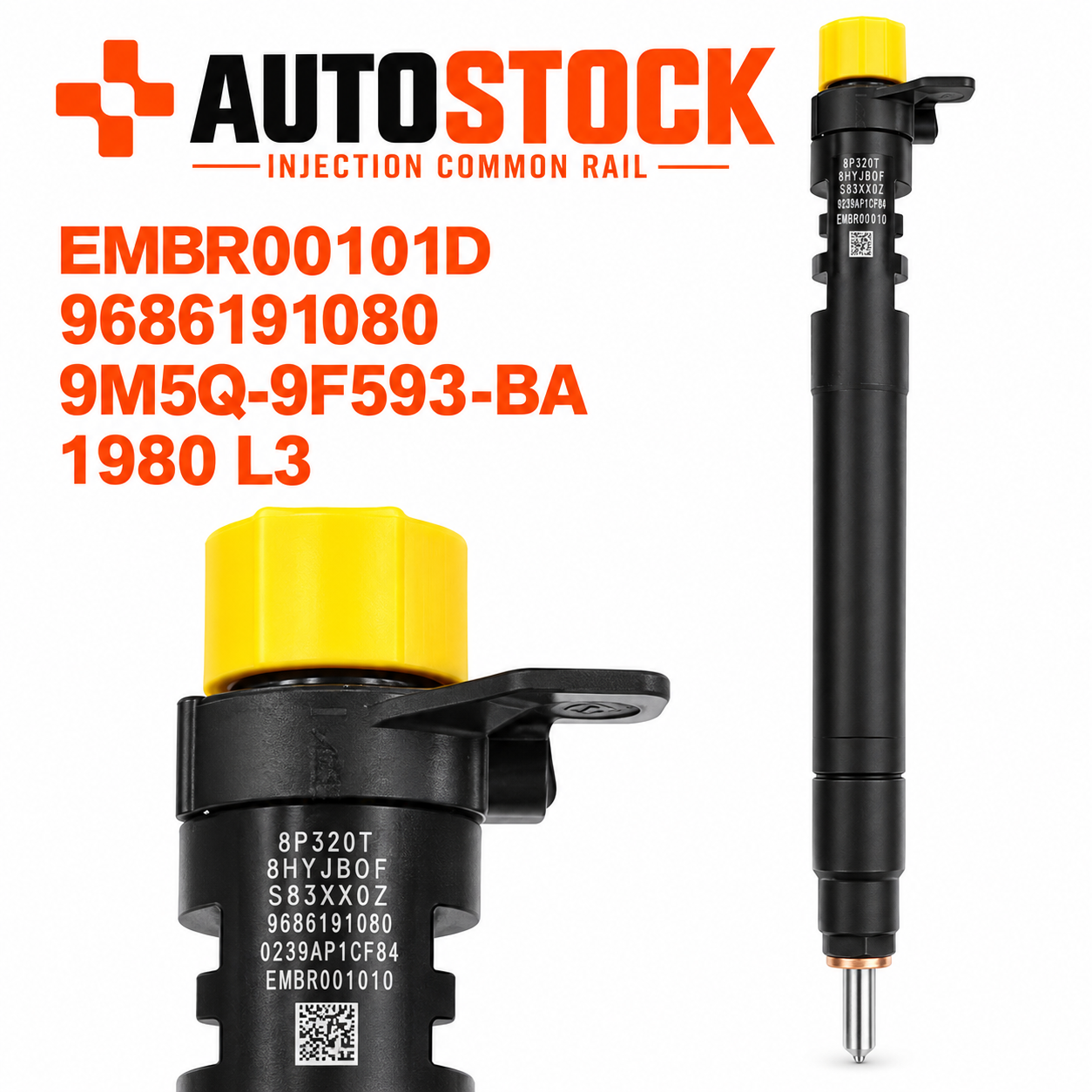 Injecteur Delphi NEUF EMBR00101D – 2.0 HDi / TDCi – 9686191080 – Peugeot Citroën Ford Fiat