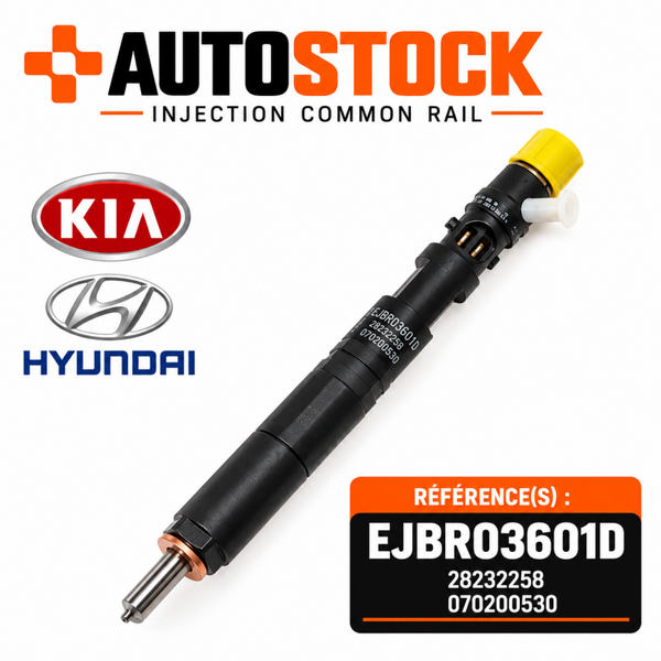 Injecteur Delphi EJBR03601D – Hyundai Terracan / Kia Carnival 2.9 CRDi – Reconditionné