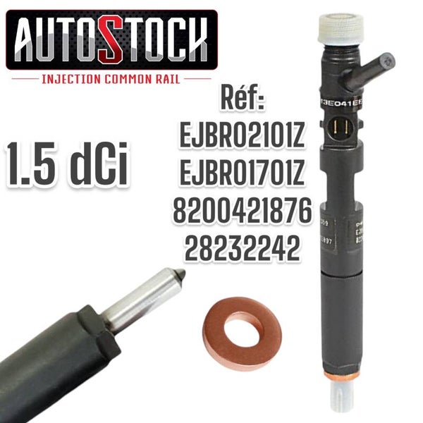 Injecteur 1.5 dCi EJBR02101Z-28232242 Reconditionné – Delphi – Renault, Nissan, Suzuki (2001-2005)
